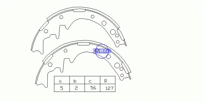 TOYOTA DYNA / TOYOACE HIACE TRUCK Sapatas de freio de tambor FMSI: 3156-S523 OEM: 04495-26020 MK2259 FSB184 GS8171, OK-BS011